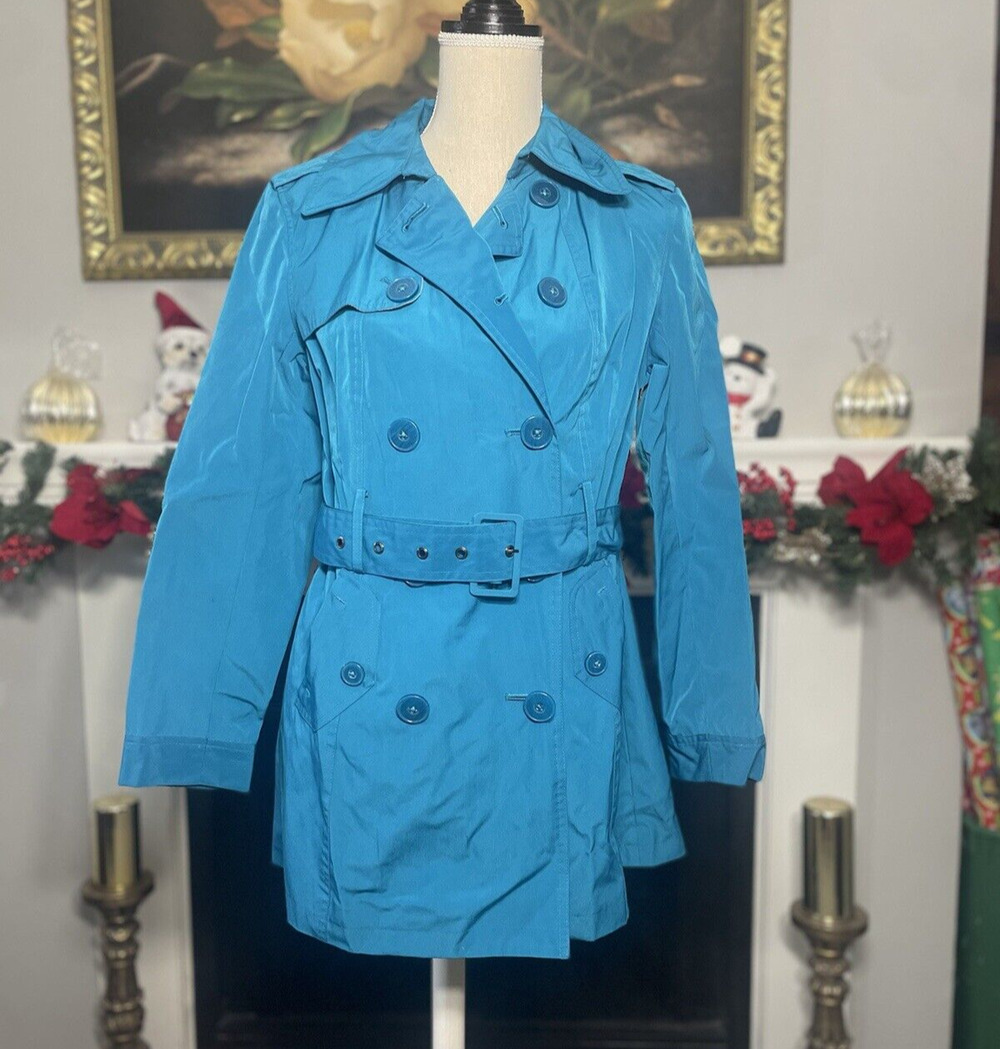 Relativity Women's Teal Blue Coat Jacket Size Small